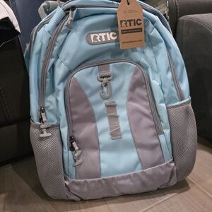 RTIC Light Blue and Gray Backpack